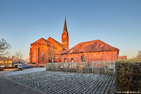 Gemeinde Wurmannsquick Landkreis Rottal-Inn Kirche Sankt Andreas Außen (Dirschl Johann) Deutschland PAN